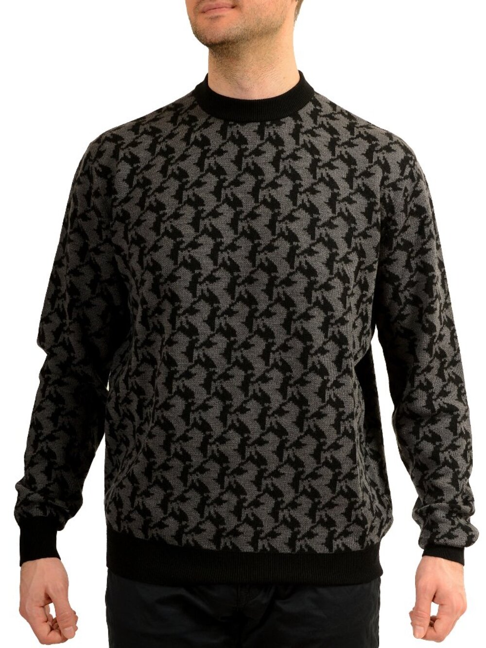 Scuderia Ferrari Men's 100% Wool Crew Neck Pullover Sweater US 3XL IT 58